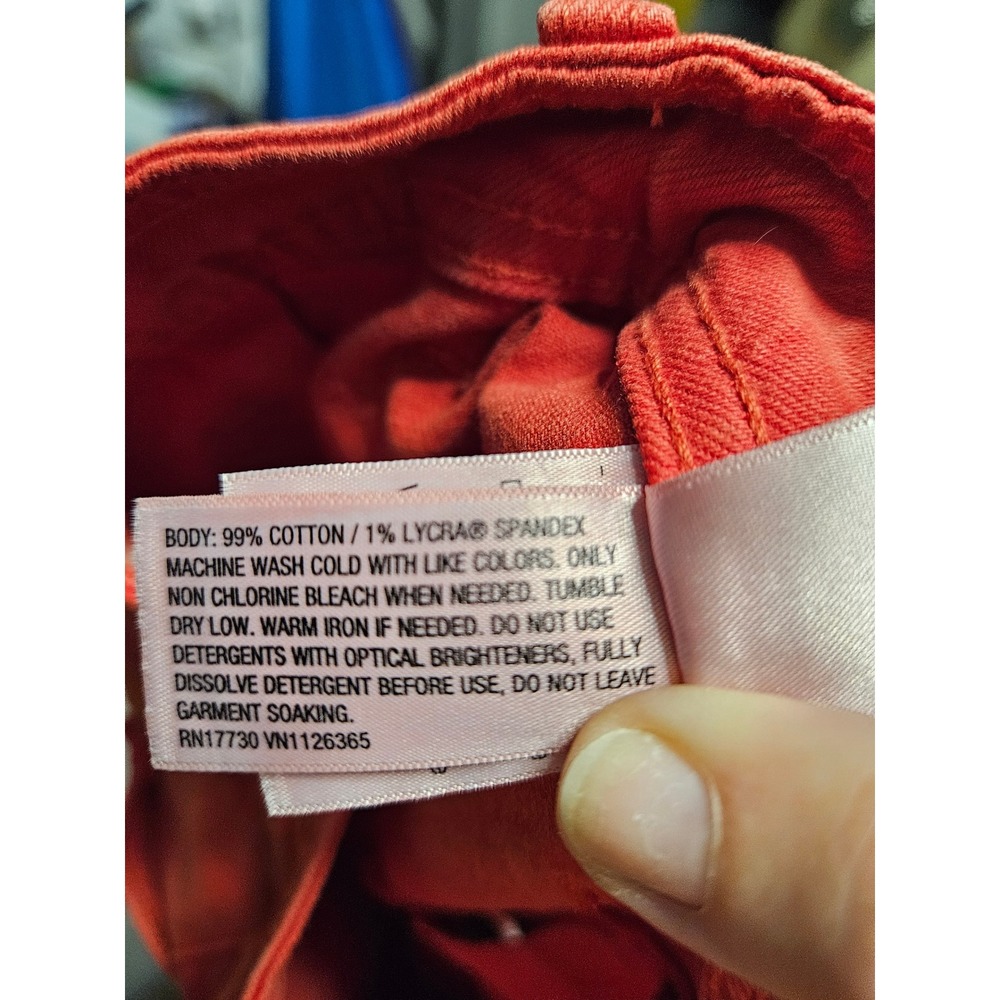 Universal Thread Sailor Wide Leg Red High Rise Denim Pants Size 2 - Picture 6 of 7